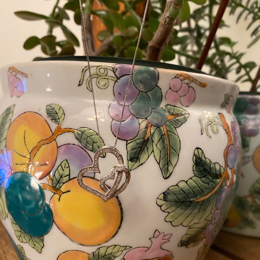 925 Double Heart Necklace